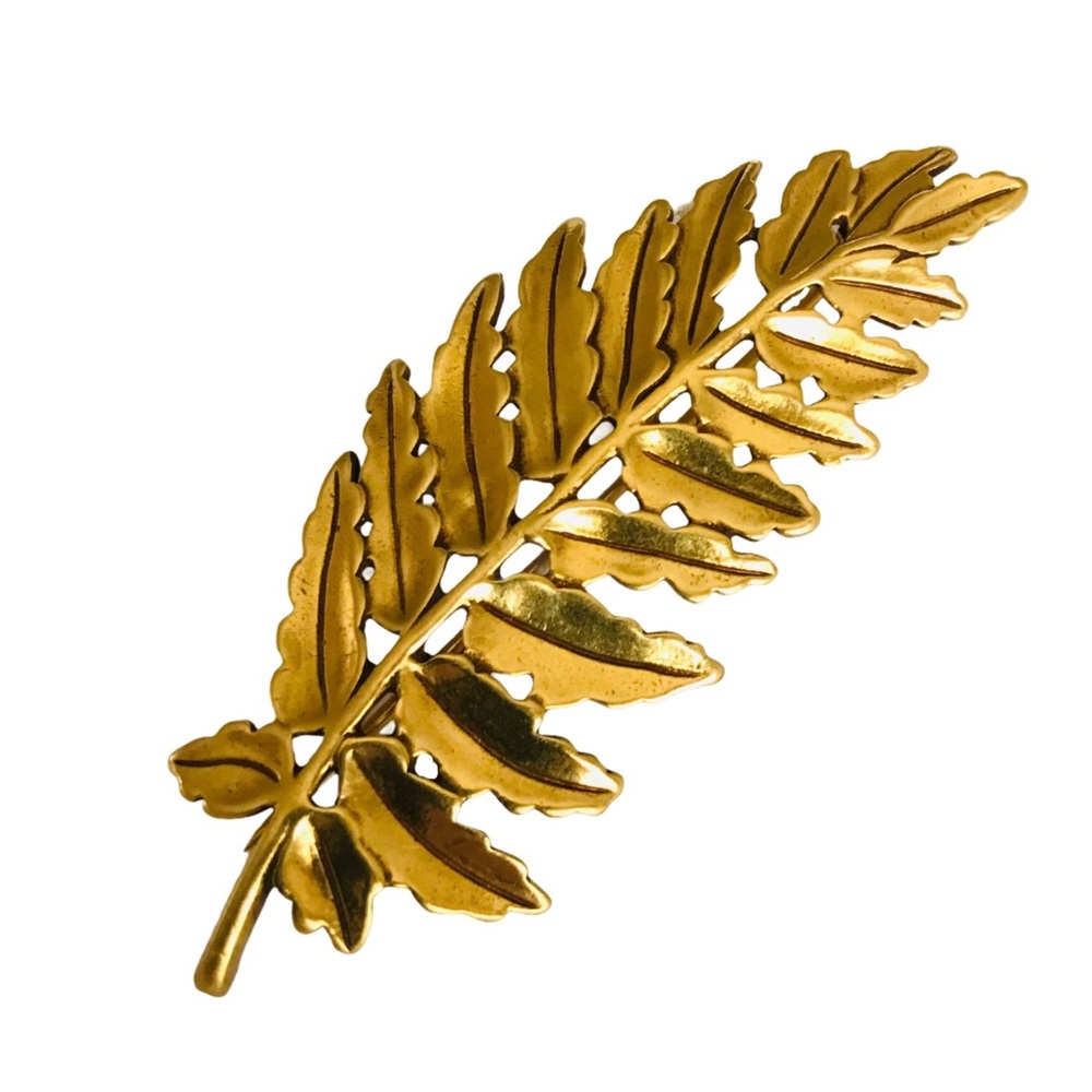 Vintage MMA Metropolitan Museum of Arts Leaf Gold Plated Brooch